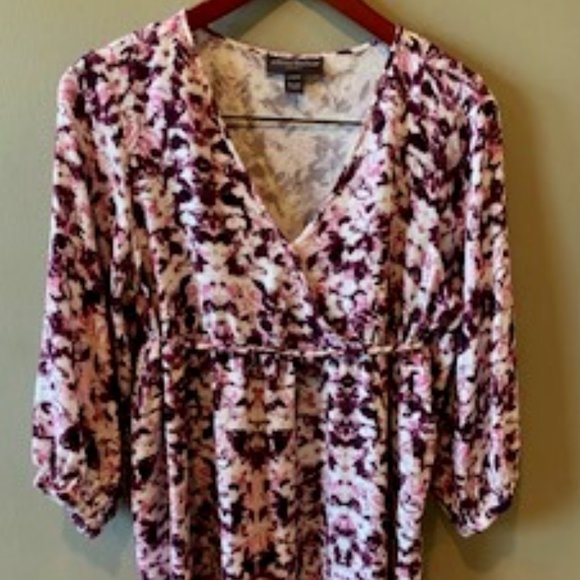 PEA IN THE POD SIZE LARGE FLORAL MATERNITY SHIRT - Picture 6 of 11